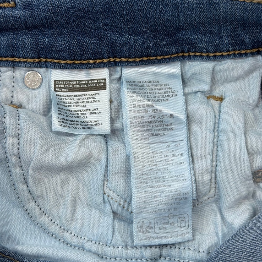 Levi's‎ Classic Straight Jeans Women 6S W28 L28 Blue Good Mid Wash Denim - Picture 9 of 14